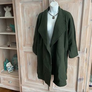 Tahari Boiled Wool Open Jacket NEW Women’s Medium